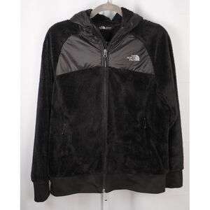 The North Face Women's Medium Black Fleece Zip Up with Lined Hood